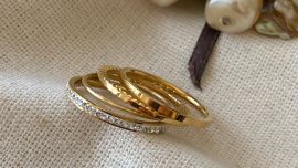 Gold plated ring