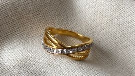 Gold plated ring