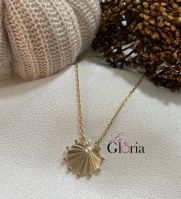 pearl gold plated necklace