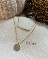 gold plated necklace * rose gold
