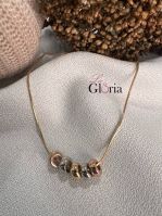 ball gold plated necklace