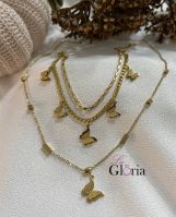 butterfly gold plated set