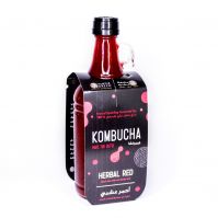 Herbal Red أحمر عشبي
شاي أسود مع خلطة الأعشاب الحمراء Black tea with Red Herbs mix

Ingredients: Brewed Black tea (filtered water, black tea ), Hibiscus, Rose petals, Rosemary, Lemon verbena, Sugar, Kombucha culture
المكونات: منقوع الشاي الأسود (ماء ص