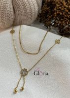 naflaa gold plated necklace
