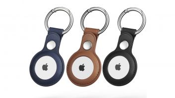 Apple AirTag Leather Key Ring 
