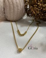 lv gold plated necklace