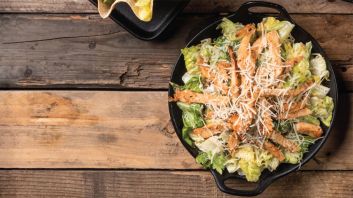 Caesar salad with chicken