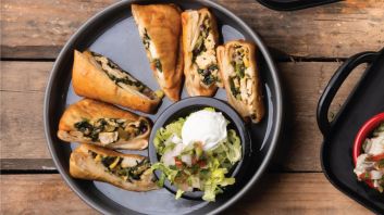Chicken and bean roll