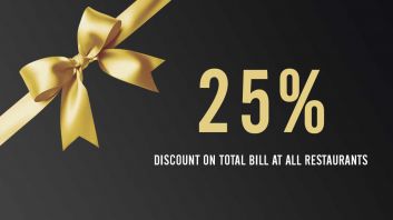 25% Discount on total bill At Bourj Al Hamam