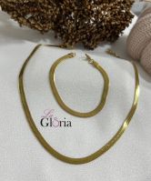 snake gold plated set