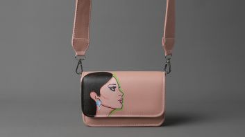 Joud - Blush Hand-drawn Crossbody Bag