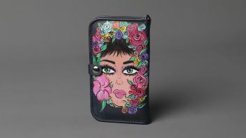 Joud - Dark Navy Hand-drawn Phone Wallet
