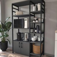 Kitchen cabinet organizer wood metal
