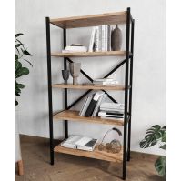 Multi-use decorative shelves, wooden and metal
