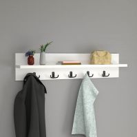 White wooden coat hanger