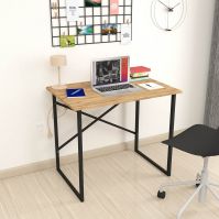 Wood and metal office table