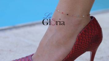 Gold plated anklet