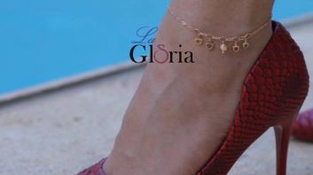 Gold plated anklet