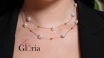 Gold plated necklace