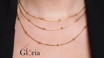 Gold plated necklace