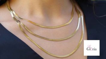 Gold plated necklace