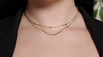 Gold plated necklace