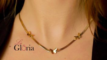Gold plated necklace