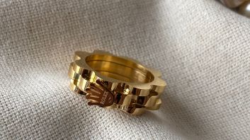 Gold plated ring