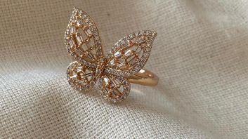 Gold plated ring