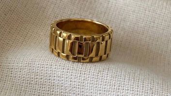 Gold plated ring