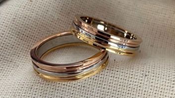 Gold plated ring
