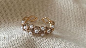 Gold plated ring