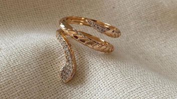 Gold plated ring