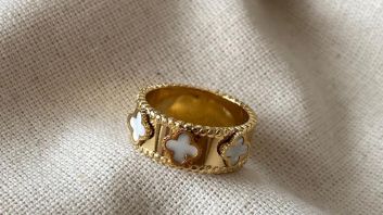 Gold plated ring