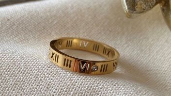 Gold plated ring