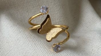 Gold plated ring
