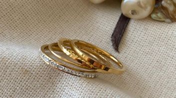Gold plated ring
