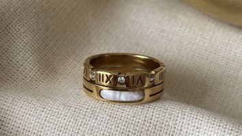 Gold plated ring
