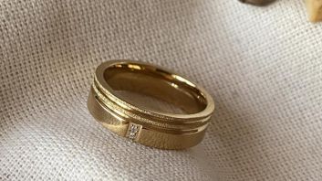 Gold plated ring