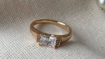 Gold plated ring