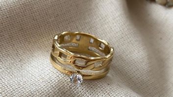 Gold plated ring