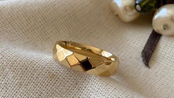 Gold plated ring