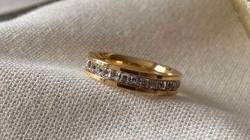 Gold plated ring