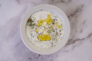 Cucumber with Yougart Salad