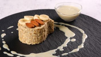Banana oats pie