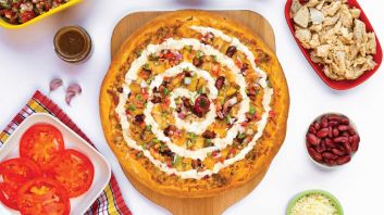 Pizza chicken enchiladas